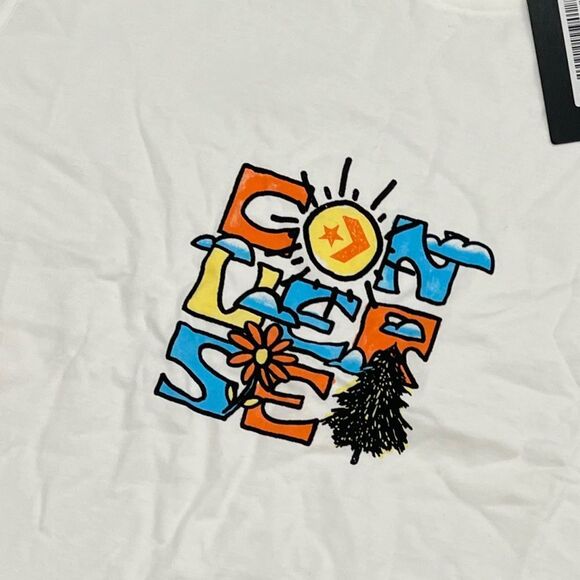 NWT Converse Mother Nature Graphic T-Shirt Short Sleeve Crewneck White Size M - Picture 2 of 8